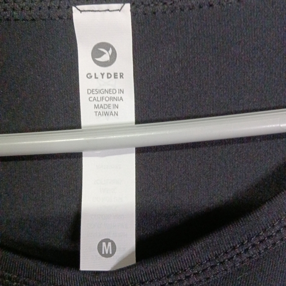 Pure Barre x Glyder Black Long Sleeve Top Zipper Pocket Medium - Picture 5 of 8